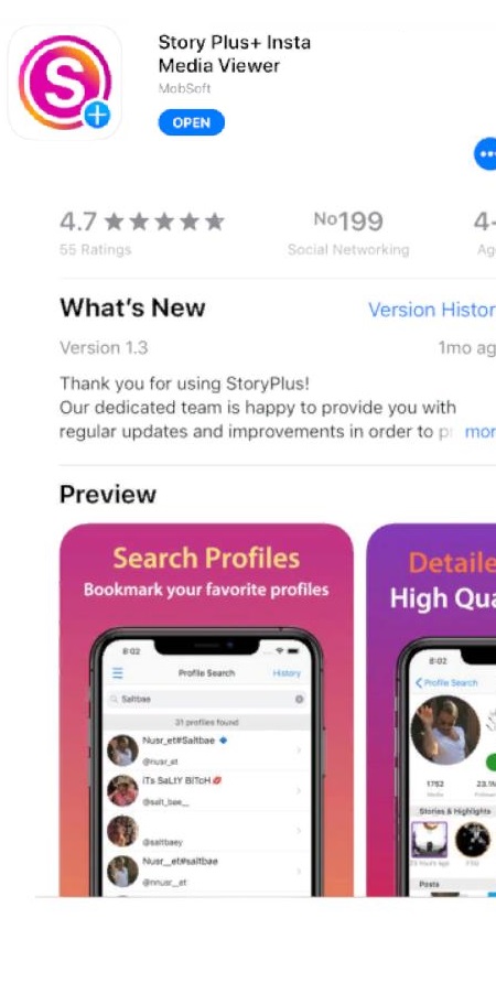 Story Plus+ Insta Media Viewer